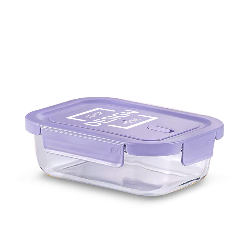 Glass lunch box Microwave-heated compartments fresh-keeping bento box BG25-8