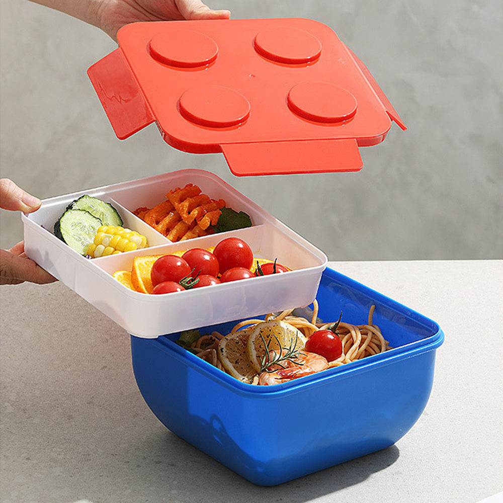 Food-grade Single-Layer Lego Brick Lunch Box