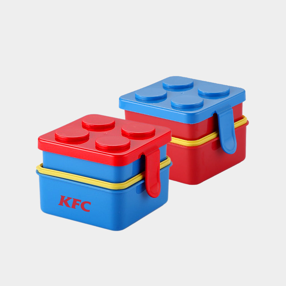 Lego Brick Modular Double Lunch Box