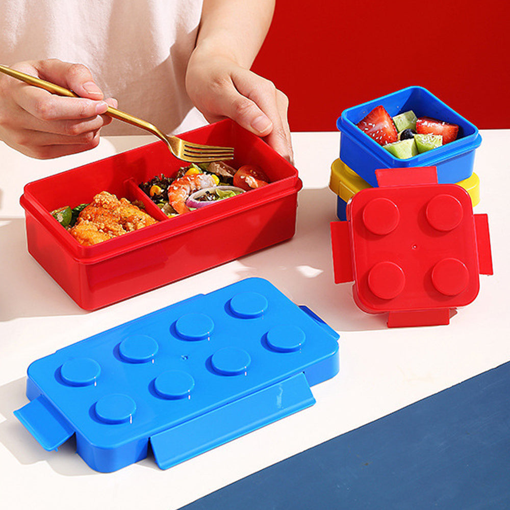 Lego Brick Modular Double Lunch Box